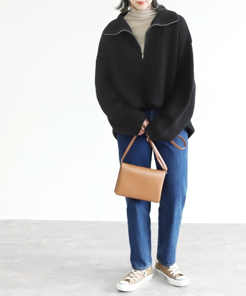 「reca」 長袖ニット M モカ レディース_画像3