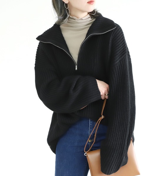 「reca」 長袖ニット M モカ レディース_画像5