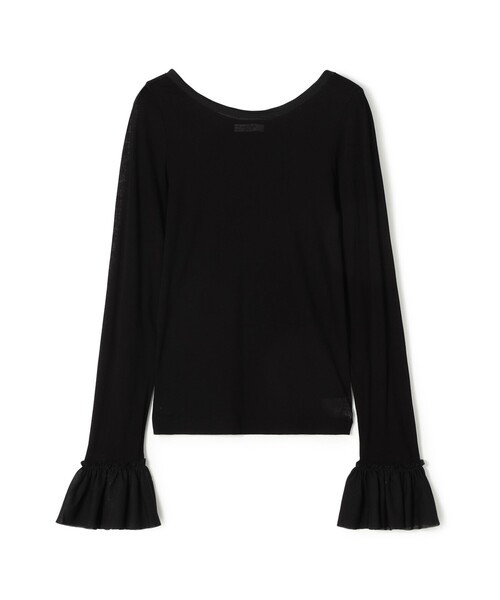 新品タグ付トゥモローランドMACPHEEシアージャージーカットソー MACPHEE（マカフィー） tシャツ シアージャージーコンビ ラウンド