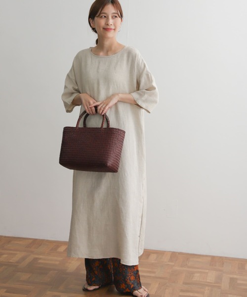 「URBAN RESEARCH DOORS」 半袖ワンピース MEDIUM グレー レディース_画像7