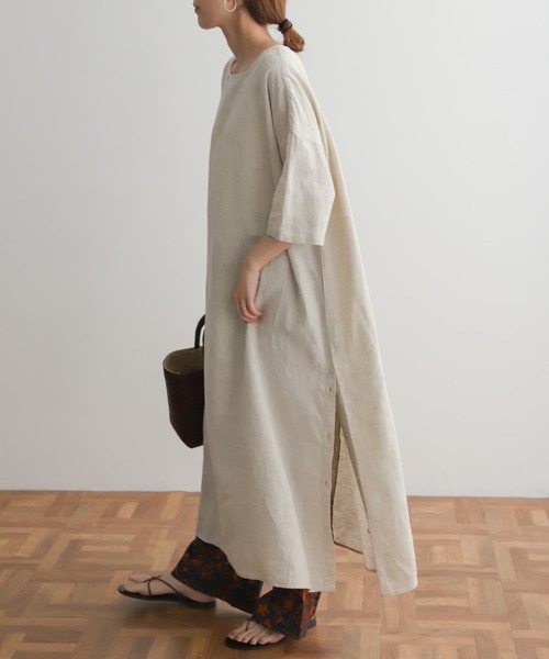 「URBAN RESEARCH DOORS」 半袖ワンピース MEDIUM グレー レディース_画像10