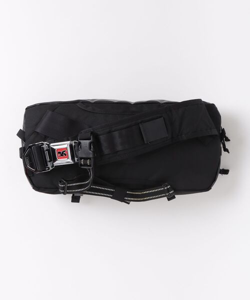 SiM×CHROMEコラボショルダーバッグ CHROME（クローム） ワンポイントショルダーバッグ - ブラック メンズ