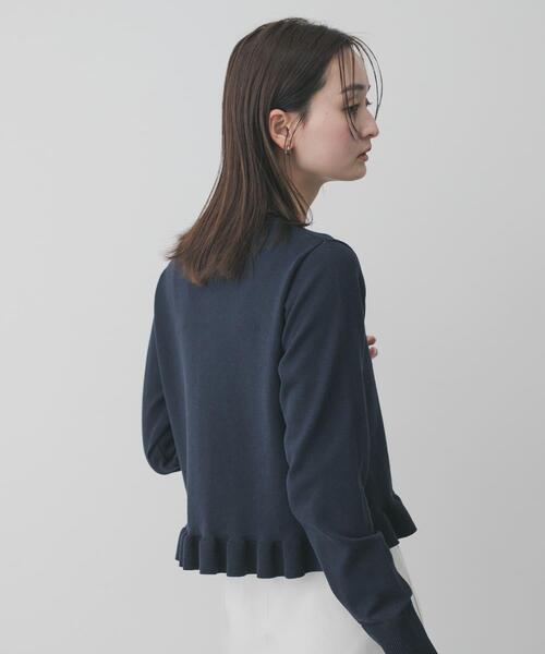 SENSE OF PLACE by URBAN RESEARCH ニット セーター 「洗濯可」フリル