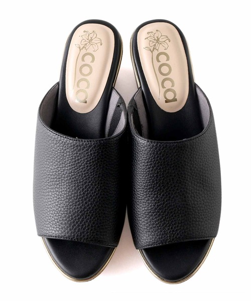 「coca(ANDEX shoes product)」 ミュール SMALL ブラック レディース_画像3