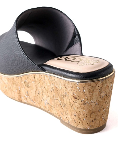 「coca(ANDEX shoes product)」 ミュール SMALL ブラック レディース_画像6