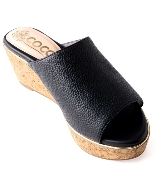 「coca(ANDEX shoes product)」 ミュール SMALL ブラック レディース_画像8