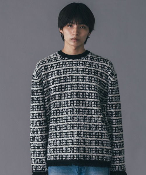 「Lui's」 長袖ニット S ブラック メンズ_画像3