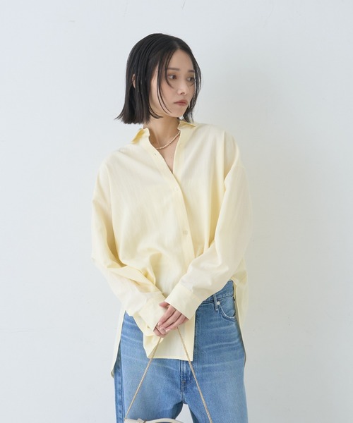 meguri megutte Antique Blouse バイカラー2way ROUGE VIF Sophie ブラウス シャツ 「一部店舗限定」アシンメトリー