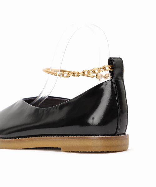 「GRISE」 フラットパンプス 25cm ダークブルー レディース_画像3