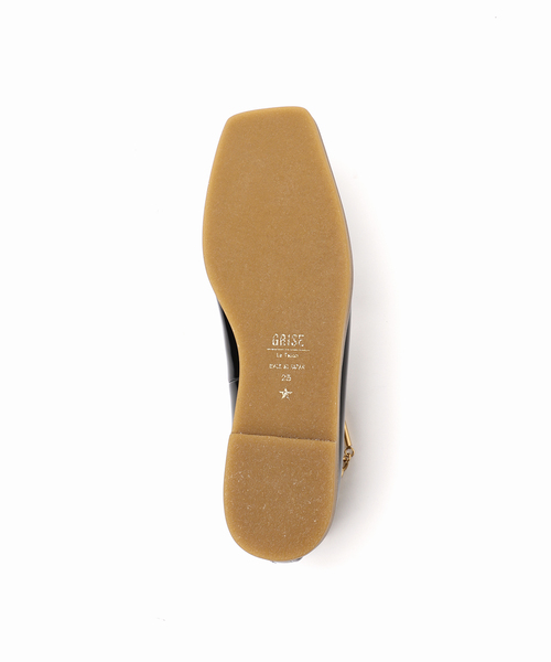 「GRISE」 フラットパンプス 25cm ダークブルー レディース_画像5