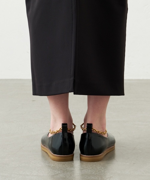 「GRISE」 フラットパンプス 25cm ダークブルー レディース_画像9