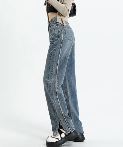 「DIAVEL」 デニムパンツ M サックスブルー レディース_画像6