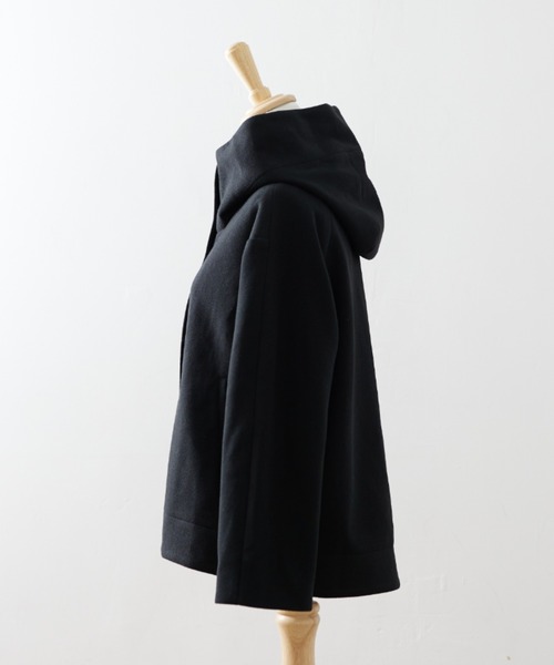 「RIRIYANO」 コート MEDIUM ブラック レディース_画像3