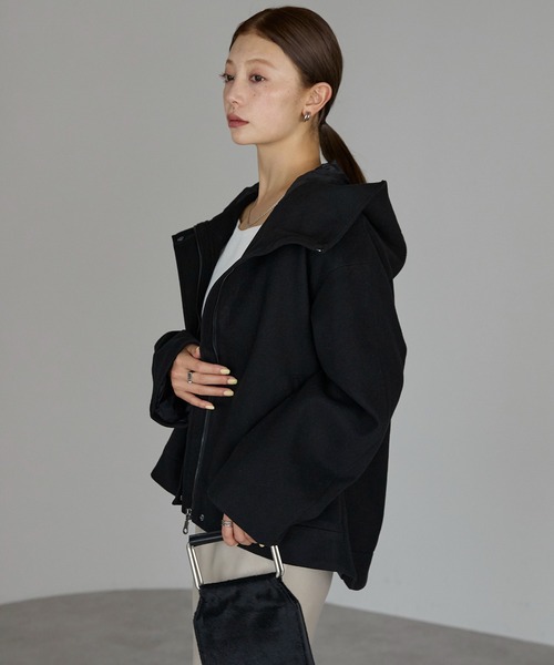 「RIRIYANO」 コート MEDIUM ブラック レディース_画像5