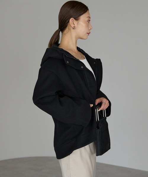 「RIRIYANO」 コート MEDIUM ブラック レディース_画像7