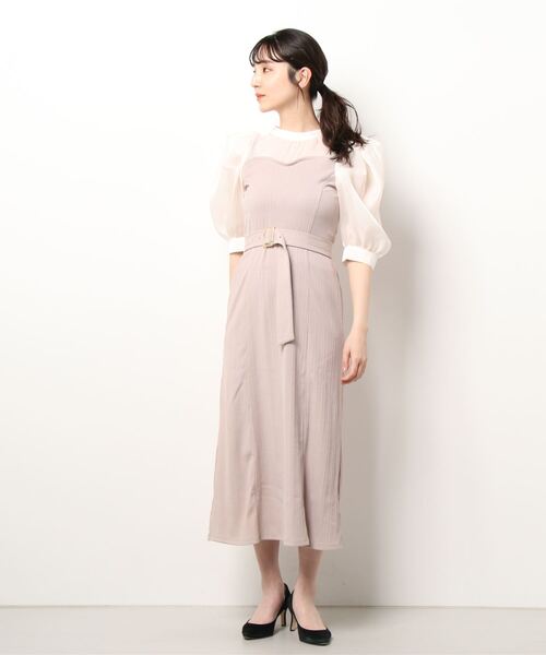 「dazzlin」 ドッキングワンピース FREE ブラック レディース_画像2