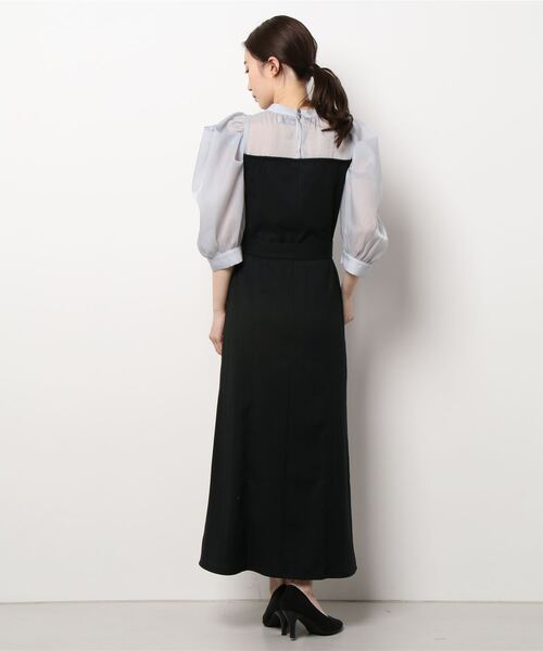 「dazzlin」 ドッキングワンピース FREE ブラック レディース_画像4