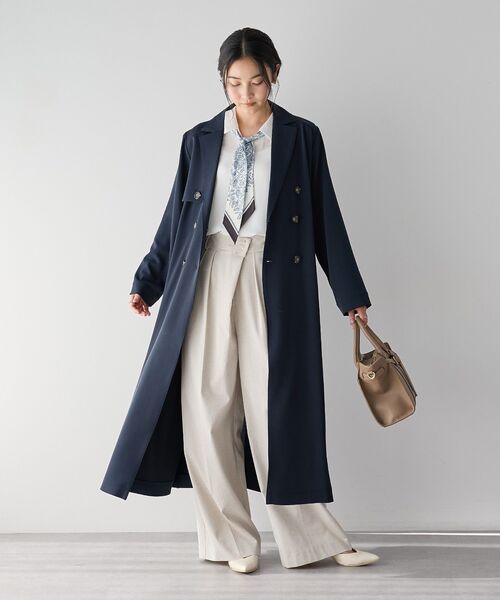 【美品】ベージュ トレンチコート Mサイズ YECCA VECCA（イェッカヴェッカ） トレンチコート コート 「UVカット