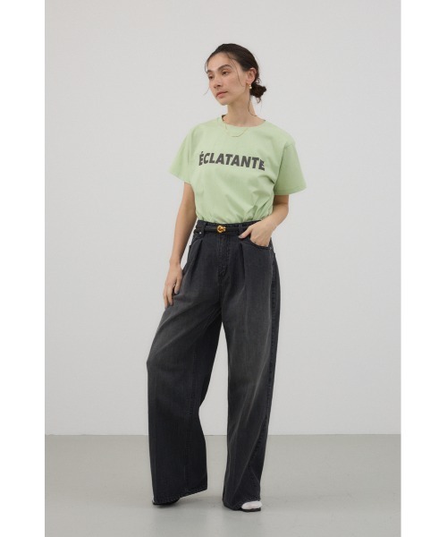 「crie conforto」 デニムパンツ MEDIUM ライトブルー レディース_画像4