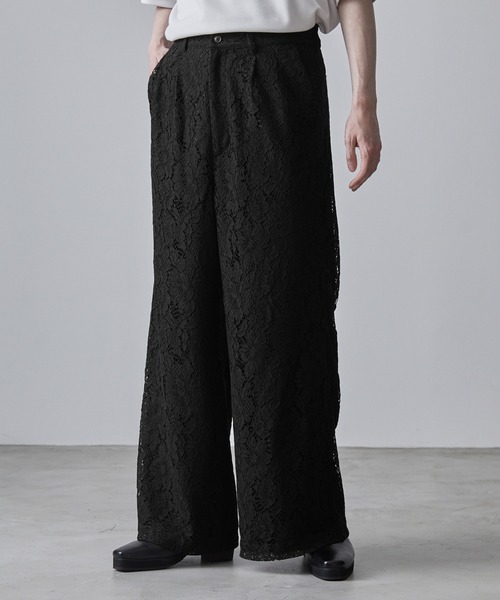 「CLEL」 ブーツカットパンツ S チャコールグレー メンズ_画像5