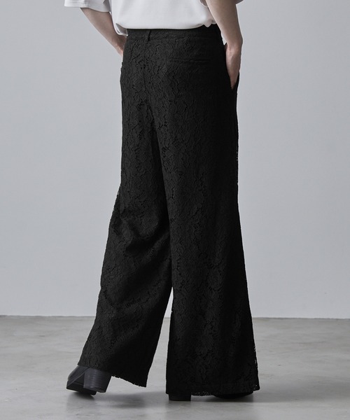 「CLEL」 ブーツカットパンツ S チャコールグレー メンズ_画像6