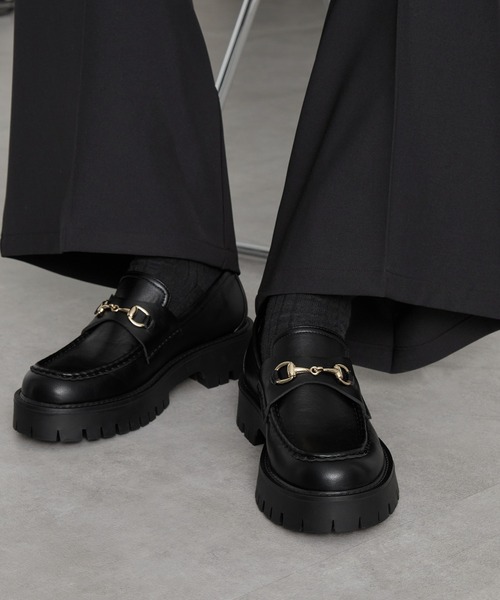 cussil（クシル） ローファー 「cussil/クシル」+6cm チャンキー 