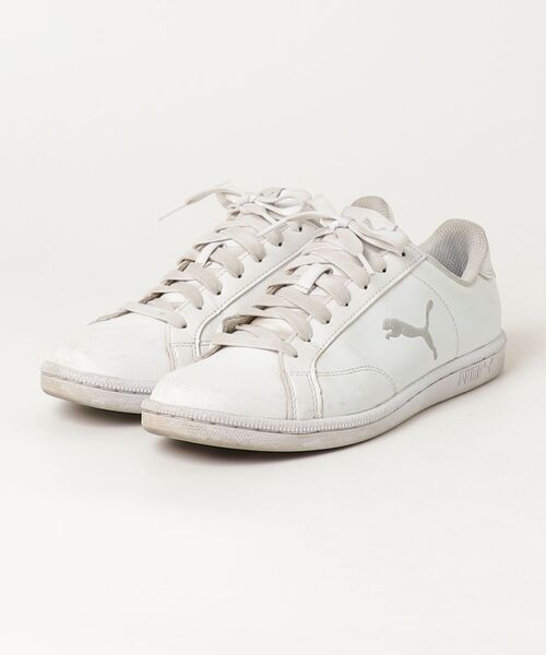 PUMA（プーマ） ローカットスニーカー 23.5cm ホワイト×シルバー 