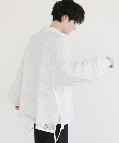 「LILL」 長袖シャツ M ホワイト メンズ_画像5