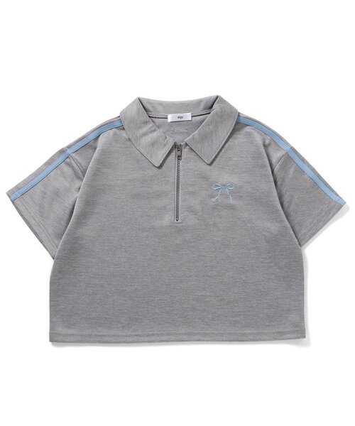algy（アルジー） tシャツ 「セットアップ対応」ハーフジップ半袖T