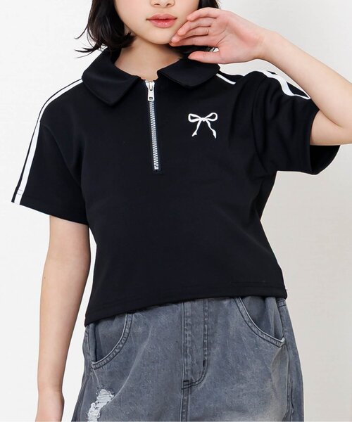algy（アルジー） tシャツ 「セットアップ対応」ハーフジップ半袖T
