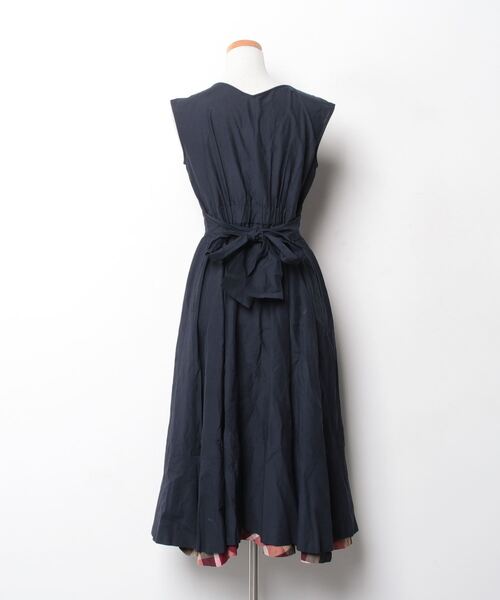 「BLUE LABEL CRESTBRIDGE」 ノースリーブワンピース 36 ネイビー レディース_画像2
