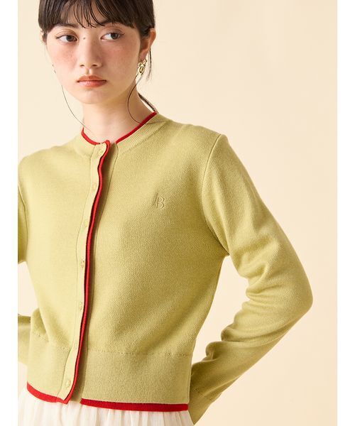 「LILY BROWN」 ニットカーディガン ONE SIZE ネイビー レディース_画像8