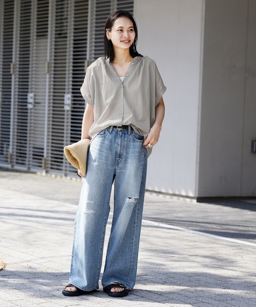 「JOURNAL STANDARD」 デニムパンツ 36 サックスブルー レディースの画像