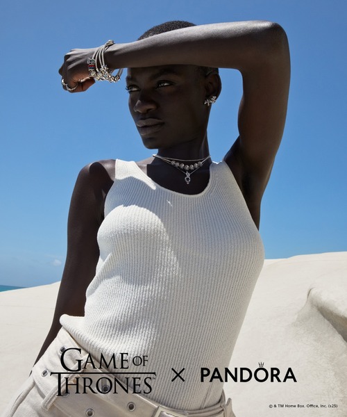 PANDORA（パンドラ） ブレスレット 17cm シルバー×ゴールド レディース