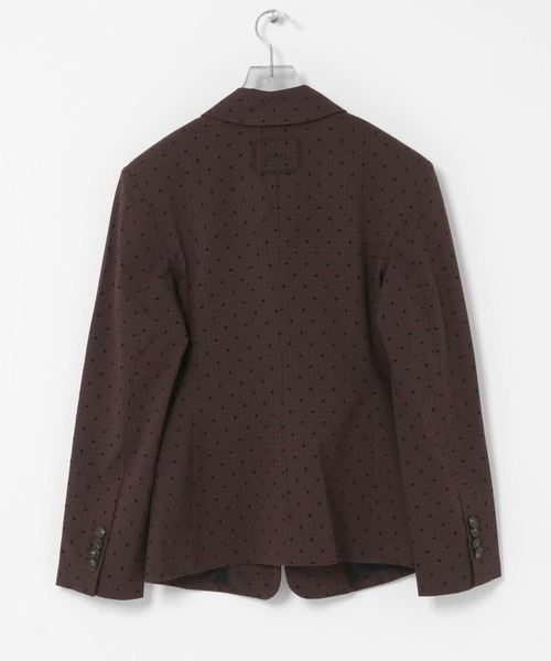 ジャケット テーラードジャケット GANNI　FLOCKCHECK SUITING BLAZER レディースの画像