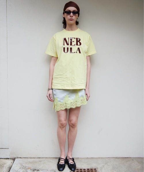 tシャツ 「PRE-ORDER」NEBULA Logo T-Shirt/NEBULAロゴTシャツ レディースの画像