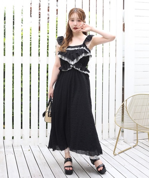 one after another NICE CLAUP 厚底 サンダル 夏 ビジューベルト