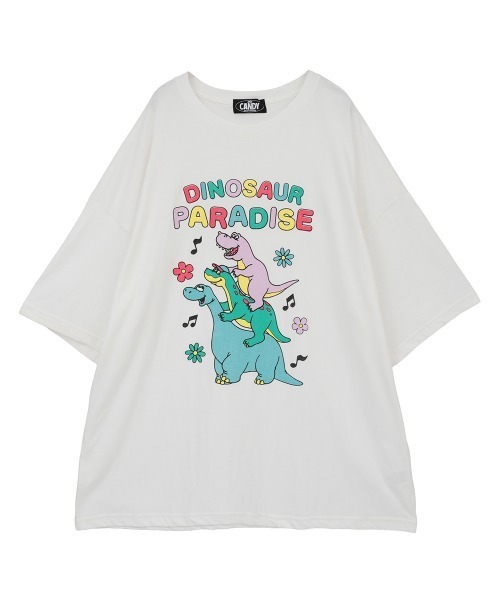 CANDY STRIPPER 恐竜シャツ Candy Stripper（キャンディーストリッパー） tシャツ DINOSAUR ICE
