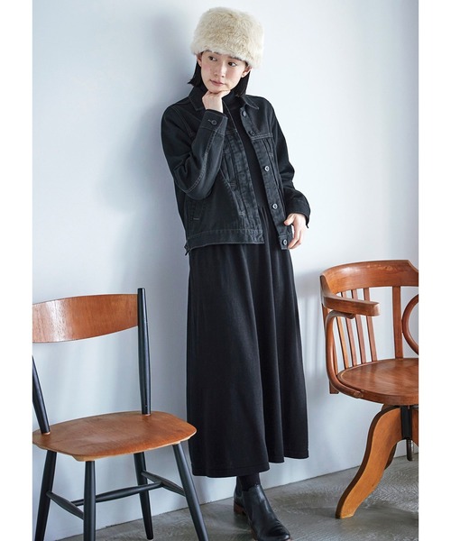 「Sunny clouds」 ジャケット MEDIUM ブラック レディース_画像5