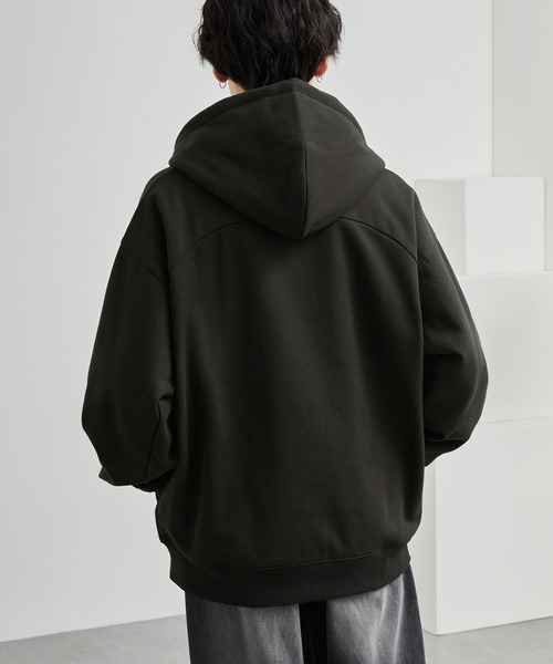 「MONO-MART」 ジップアップパーカー M ネイビー レディース_画像7
