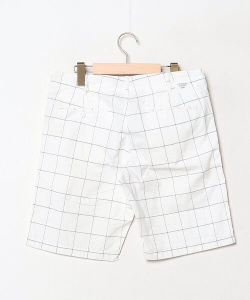 「SHIPS GENERAL SUPPLY」 チェック柄ショートパンツ S ホワイト メンズ_画像2