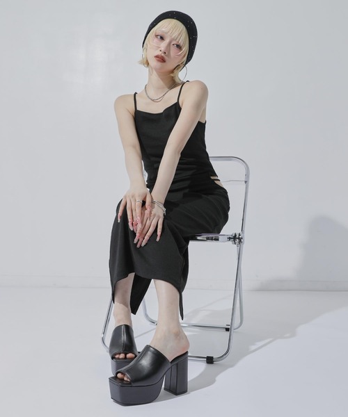 ANAP（アナップ） 厚底 サンダル シングルベルト 厚底サンダル