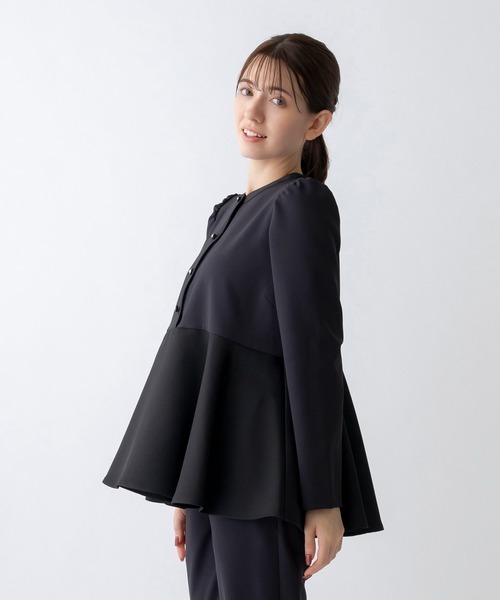 「Sono」 長袖ブラウス 1 ネイビー レディース_画像2