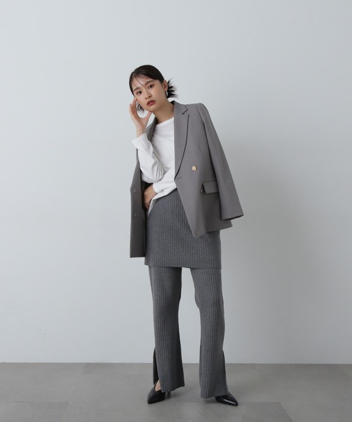 「N.(N. Natural Beauty Basic)」 テーラードジャケット MEDIUM グレー レディース_画像5