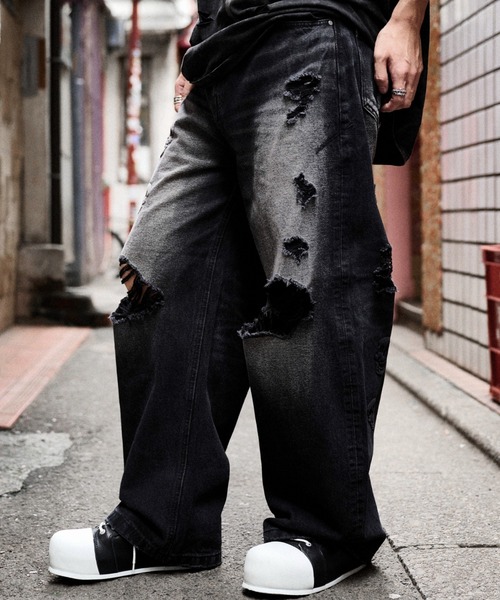 FUGA ワイドパンツ ジーンズ 「FUGA/フーガ」FUGA × 2002 Skull Baggy