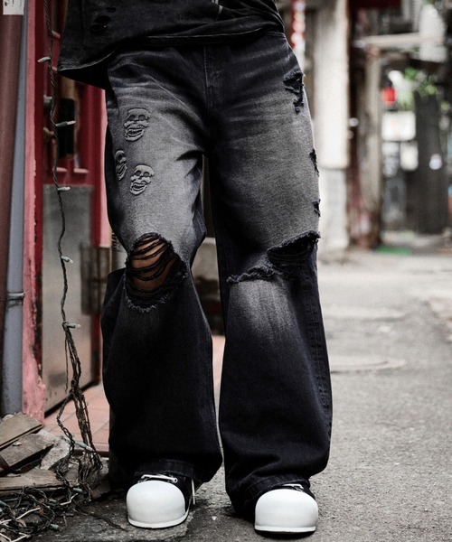 FUGA ワイドパンツ ジーンズ 「FUGA/フーガ」FUGA × 2002 Skull Baggy