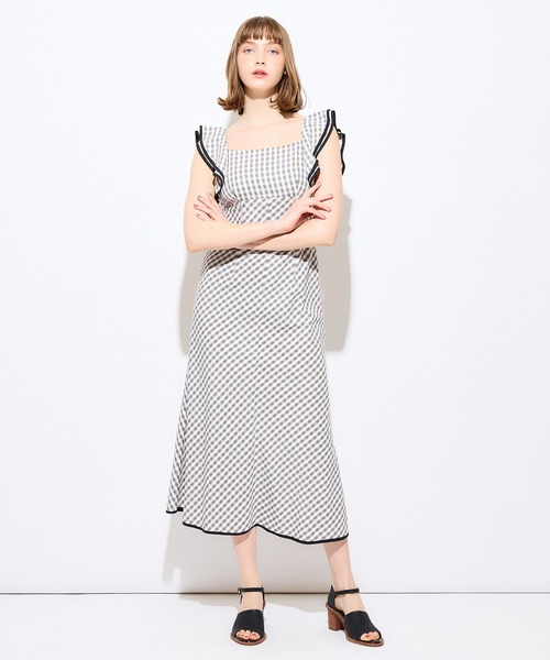 「DEICY」 半袖ワンピース 1 ブルー レディース_画像4