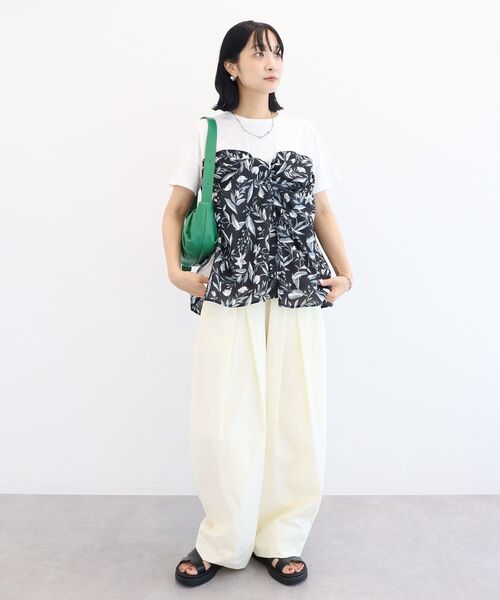 Green Parks（グリーンパークス） ワイドパンツ パンツ 撥水加工 
