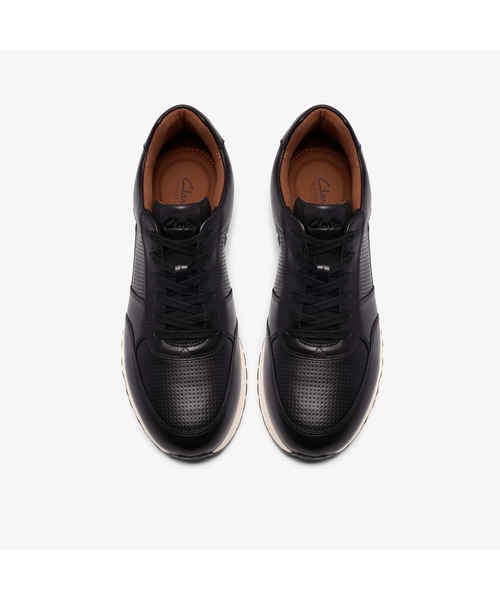 「Clarks」 ローカットスニーカー UK6 ブラック メンズ_画像4