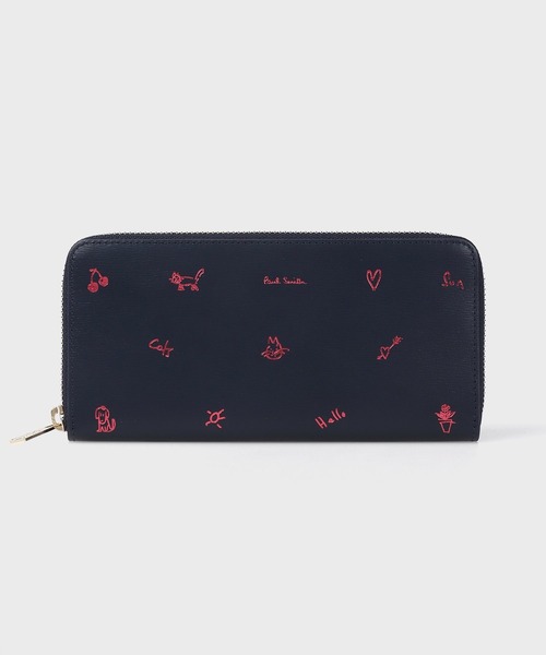 【新品同様】Paul Smith オールオーバーデイジー ラウンドジップ長財布 Paul Smith（ポール・スミス） 長財布 財布 カラードゥードゥル